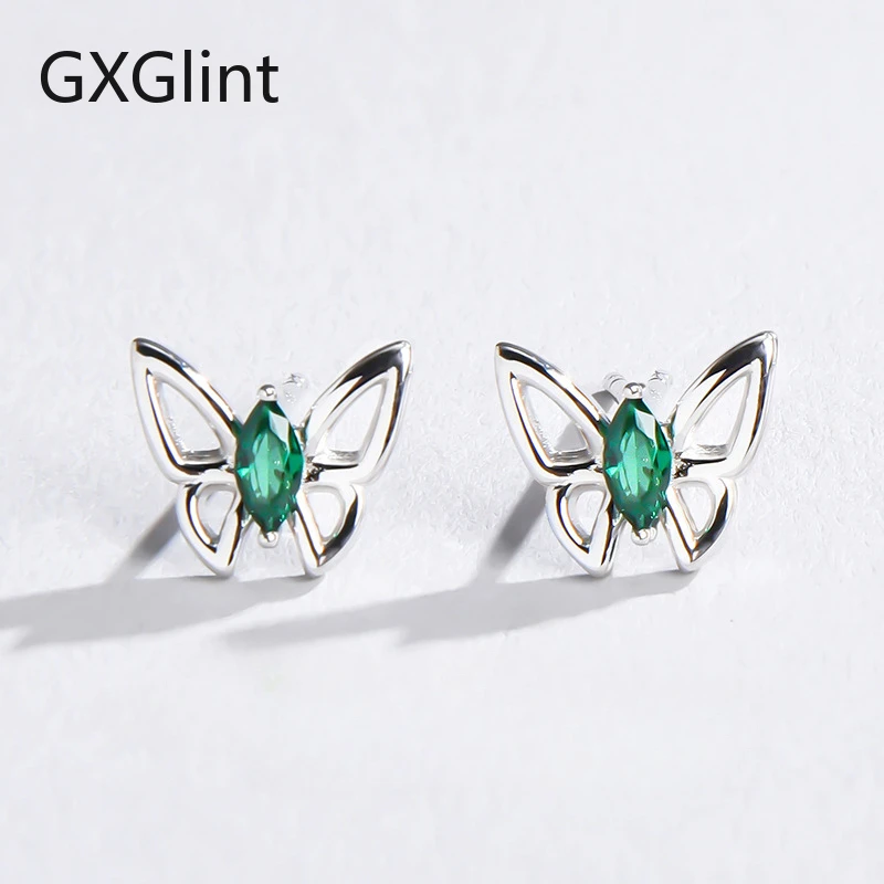 GXGlint стерлингового серебра 925 пробы серьги-бабочки зеленый циркон модные украшения для женщин серьги с зеленым камнем подарок
GXGlint стерлингового серебра 925 пробы серьги-бабочки зеленый циркон модные украшения для женщин серьги с зеленым камнем подарок