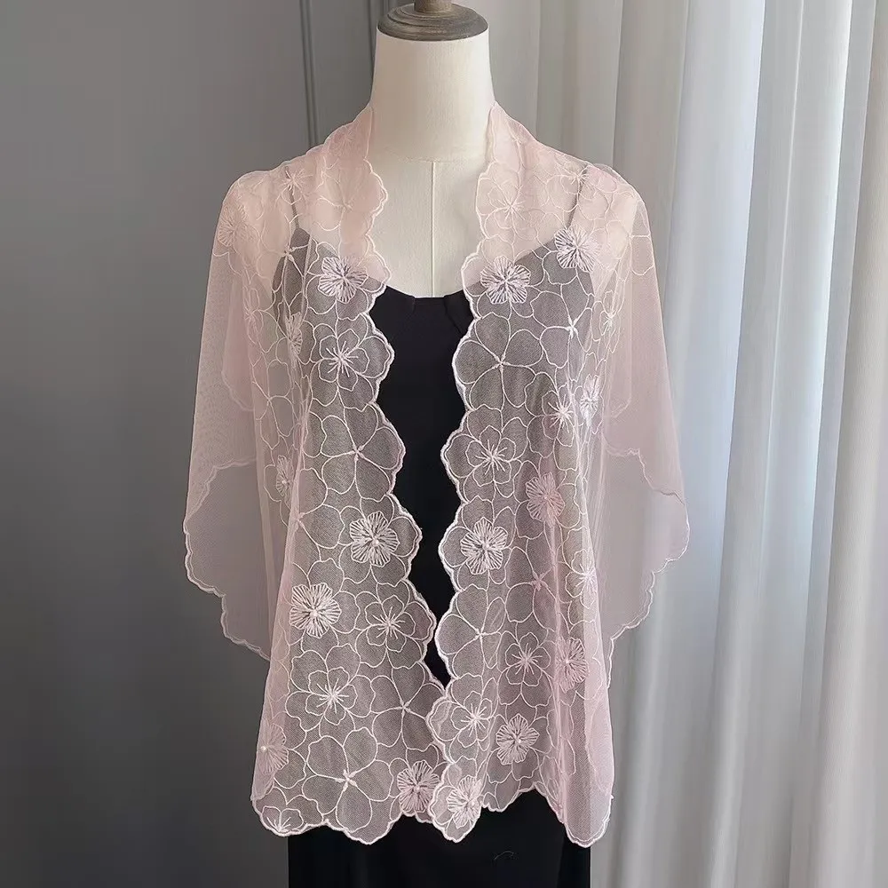 Fashion Embroidered Flower Women's Lace Scarf Shawl Elegant Retro Sunscreen Shawl Long Casual Veil Shawl for Women
Fashion Embroidered Flower Women's Lace Scarf Shawl Elegant Retro Sunscreen Shawl Long Casual Veil Shawl for Women