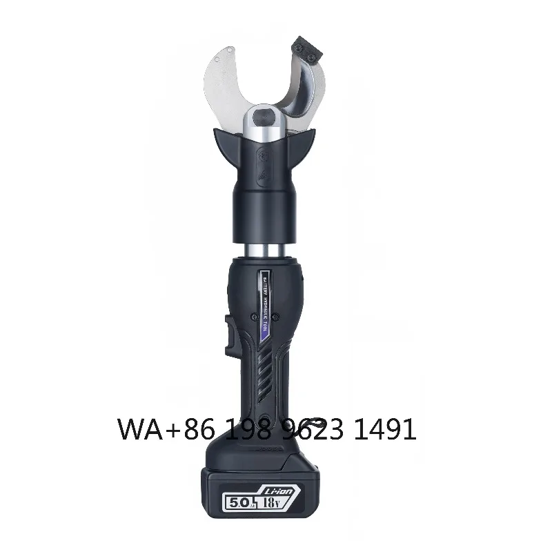 Compact hydraulic crimping pliers, battery powered cable cutting machine. Durable electrician tool for and commercial
Compact hydraulic crimping pliers, battery powered cable cutting machine. Durable electrician tool for and commercial