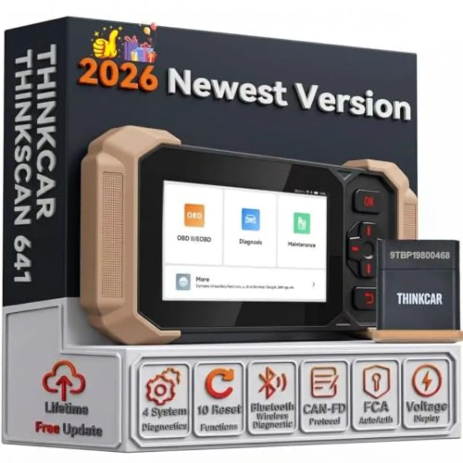 OBD2 Scanner for automotive diagnostics, ABS/SRS/Transmission/Engine scanning, 641 wireless Bluetooth tool with CANFD FCA suppo
OBD2 Scanner for automotive diagnostics, ABS/SRS/Transmission/Engine scanning, 641 wireless Bluetooth tool with CANFD FCA suppo