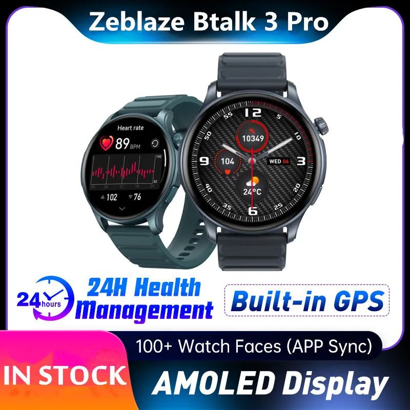 Zeblaze Btalk 3 Pro 1,43-дюймовый AMOLED-дисплей, Bluetooth-вызов, монитор сердечного ритма, артериального давления, SpO2, обучение дыханию, умные часы
Zeblaze Btalk 3 Pro 1,43-дюймовый AMOLED-дисплей, Bluetooth-вызов, монитор сердечного ритма, артериального давления, SpO2, обучение дыханию, умные часы