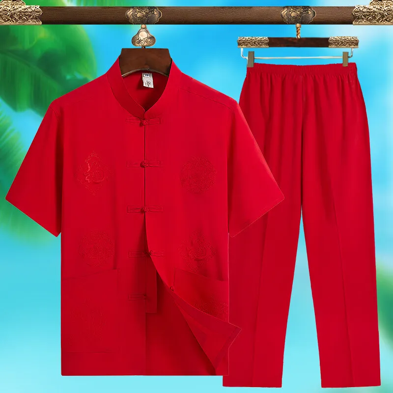 Chinese Style Men Set Spring Summer Cotton Linen Buckle Hanfu Shirt Pants Two Piece Tai Chi Breathable Uniforms Kung Fu
Chinese Style Men Set Spring Summer Cotton Linen Buckle Hanfu Shirt Pants Two Piece Tai Chi Breathable Uniforms Kung Fu