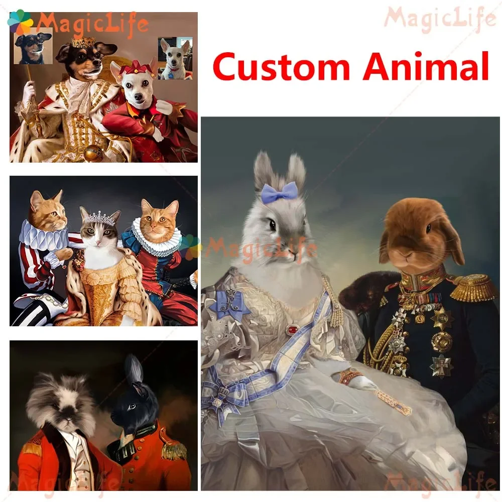 Custom Animals Cat Dog Rabbit Princess Lady Poster Wall Art Canvas Painting Wall Pictures For Living Room Home Decor Unframed
Custom Animals Cat Dog Rabbit Princess Lady Poster Wall Art Canvas Painting Wall Pictures For Living Room Home Decor Unframed