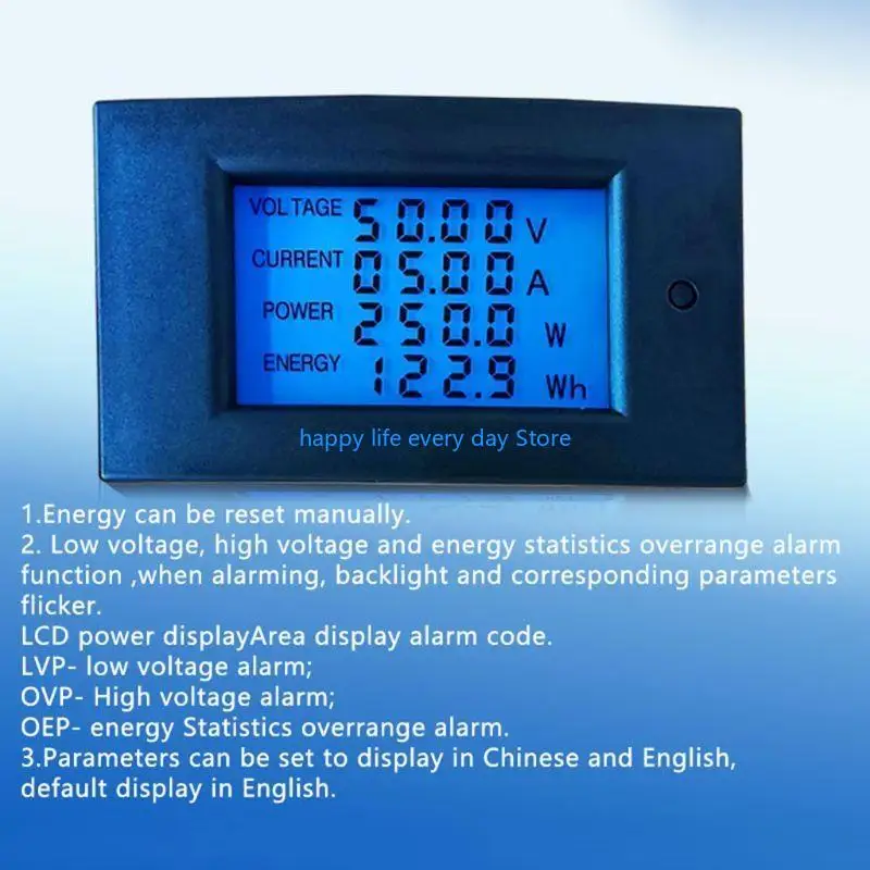 T8UC High Accuracy Voltmeter Ammeter Wattmeter Power Energy Meter kwh Watt Amp
T8UC High Accuracy Voltmeter Ammeter Wattmeter Power Energy Meter kwh Watt Amp