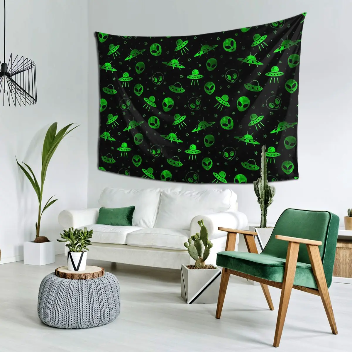 Aliens And UFOs Pattern Tapestry Wall Hanging Aesthetic Home Decor Tapestries for Living Room Bedroom
Aliens And UFOs Pattern Tapestry Wall Hanging Aesthetic Home Decor Tapestries for Living Room Bedroom