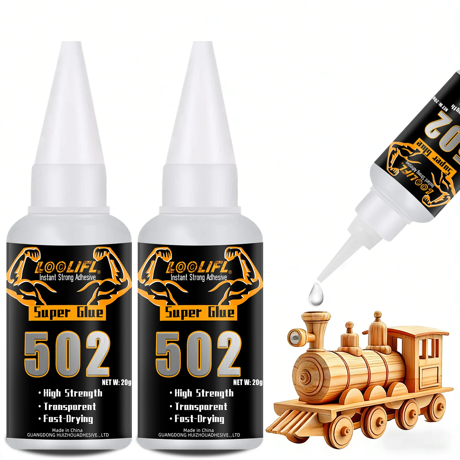 LOOLIFL502Super Adhesive Fast Drying Strong Cyanoacrylate Adhesive, Suitable for Home Repair, DIY Crafts, and Small Parts Repair
LOOLIFL502Super Adhesive Fast Drying Strong Cyanoacrylate Adhesive, Suitable for Home Repair, DIY Crafts, and Small Parts Repair