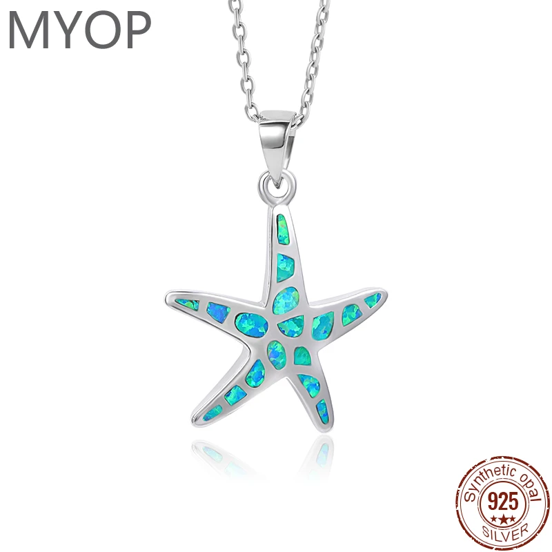 XYOP Contracted Style 925 Sterling Silver Jewelry Synthetic Opal Pendant Necklace Ocean starfish Aesthetic Fashion Woman
XYOP Contracted Style 925 Sterling Silver Jewelry Synthetic Opal Pendant Necklace Ocean starfish Aesthetic Fashion Woman