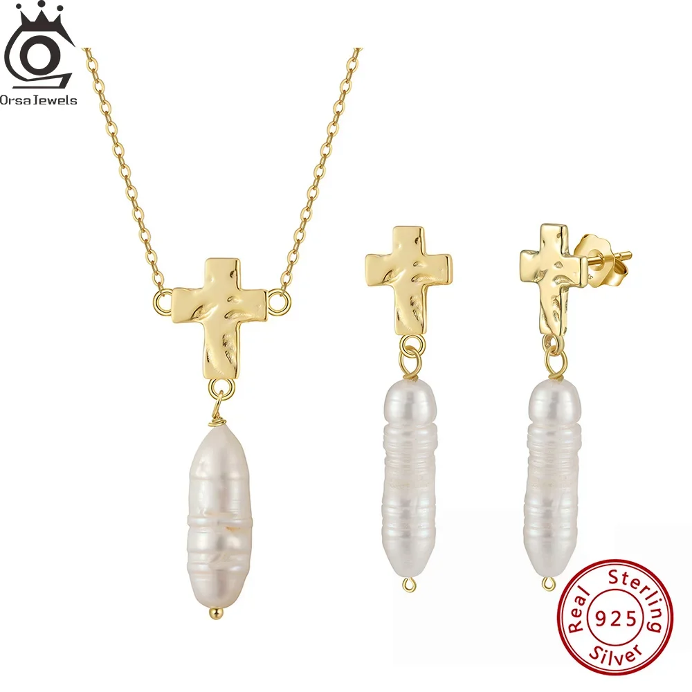 ORSA JEWELS модный комплект ювелирных изделий в стиле барокко, жемчужный крест, кулон, ожерелье, висячие серьги, стерлинговое серебро 925, вечерние, прекрасный подарок GPN77
ORSA JEWELS модный комплект ювелирных изделий в стиле барокко, жемчужный крест, кулон, ожерелье, висячие серьги, стерлинговое серебро 925, вечерние, прекрасный подарок GPN77