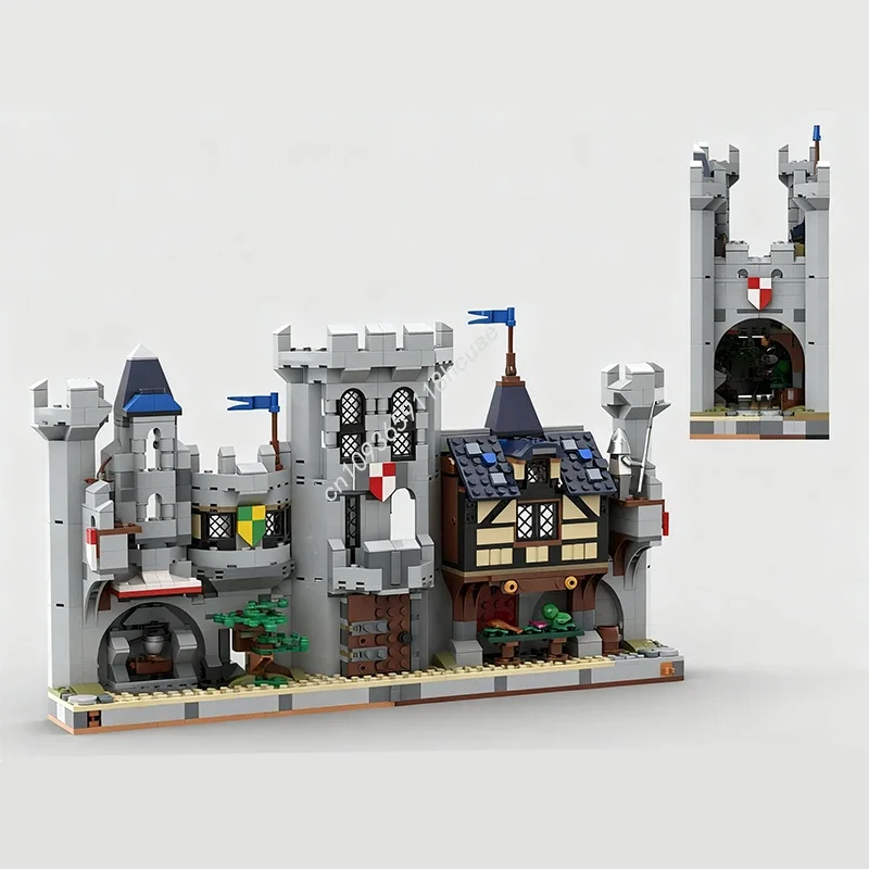 1052pcs MOC Medieval Town Book Nook Model Building Blocks DIY Craft Toys Architecture Brick Creative Festival Gifts
1052pcs MOC Medieval Town Book Nook Model Building Blocks DIY Craft Toys Architecture Brick Creative Festival Gifts
