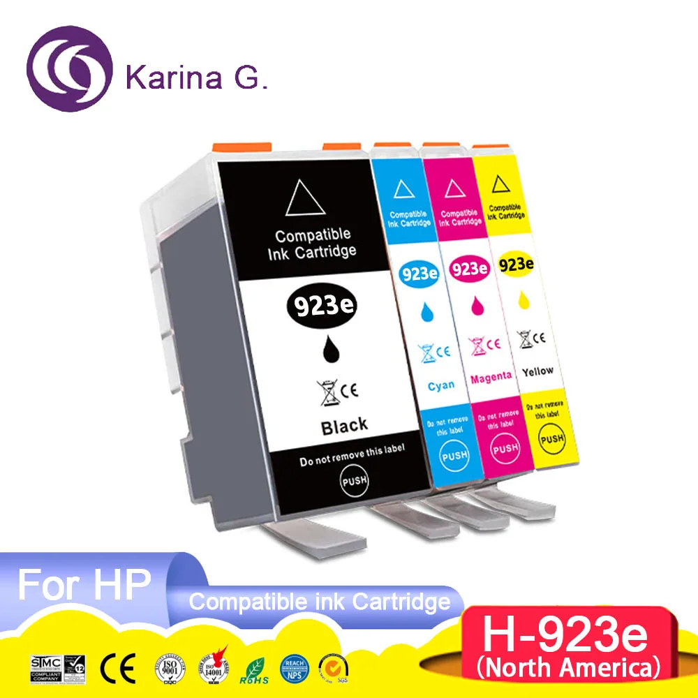 Karina.G для HP923 HP 923e цветной совместимый картридж Inkjek для принтера HP OfficeJet Pro 8120/8123/8130/8133
Karina.G для HP923 HP 923e цветной совместимый картридж Inkjek для принтера HP OfficeJet Pro 8120/8123/8130/8133