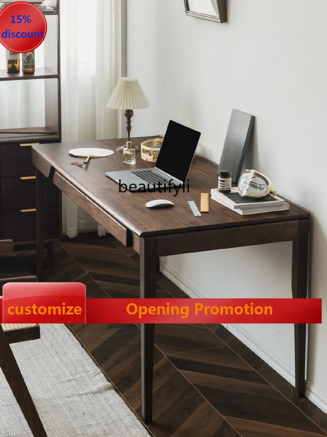 B7304 ss Desk Nordic Light Luxury Black Walnut Solid Wood Modern Home Study Computer Desk Writing Desk
B7304 ss Desk Nordic Light Luxury Black Walnut Solid Wood Modern Home Study Computer Desk Writing Desk