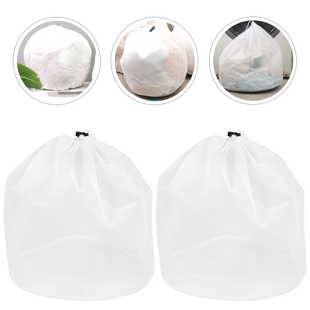 2 Pcs Drawstring Laundry Bag Bags for Clothing Washing Large Mesh Bra Polyester Machine Travel
2 Pcs Drawstring Laundry Bag Bags for Clothing Washing Large Mesh Bra Polyester Machine Travel