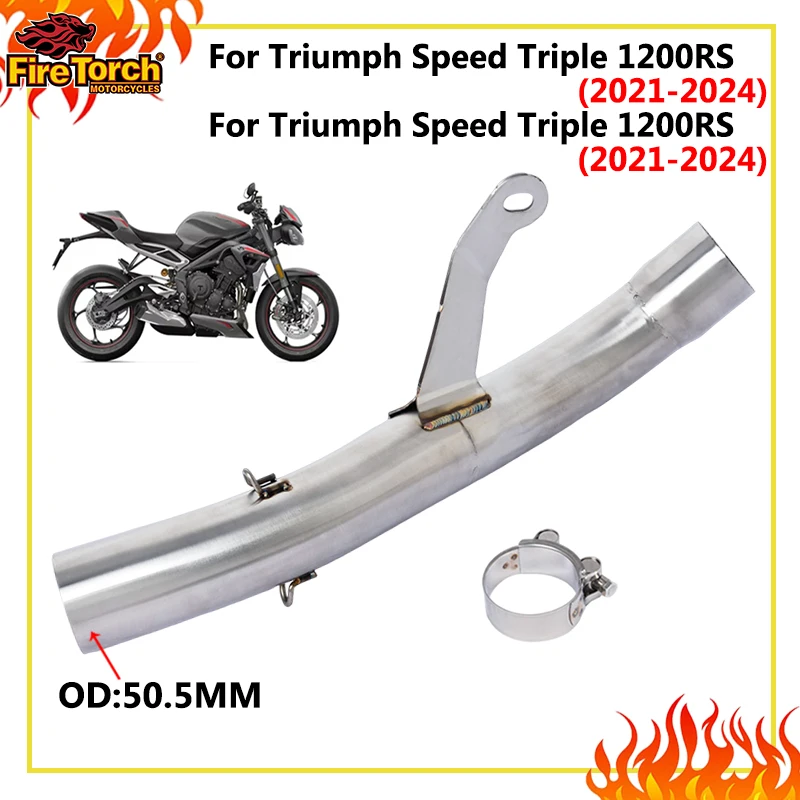Slip On For Triumph Speed Triple 1200RS 1200RR 2021 - 2024 Motorcycle Exhaust Escape Systems Link Pipe Connection 51mm Muffler
Slip On For Triumph Speed Triple 1200RS 1200RR 2021 - 2024 Motorcycle Exhaust Escape Systems Link Pipe Connection 51mm Muffler