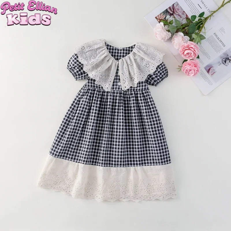 2025 Summer New Style 1-6 Y Baby Girls Cotton Plaid Dress with Lace Trim - Cute Summer Outfit for Kids Girl Dresses
2025 Summer New Style 1-6 Y Baby Girls Cotton Plaid Dress with Lace Trim - Cute Summer Outfit for Kids Girl Dresses