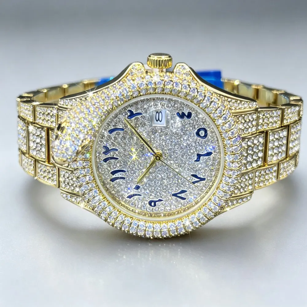 Hot Fashion Full Diamond Watches Men MISSFOX Brand Hip Hop Iced Qut Bling Jewelry Quartz Wristwatch For Man Dropshipping 2026
Hot Fashion Full Diamond Watches Men MISSFOX Brand Hip Hop Iced Qut Bling Jewelry Quartz Wristwatch For Man Dropshipping 2026