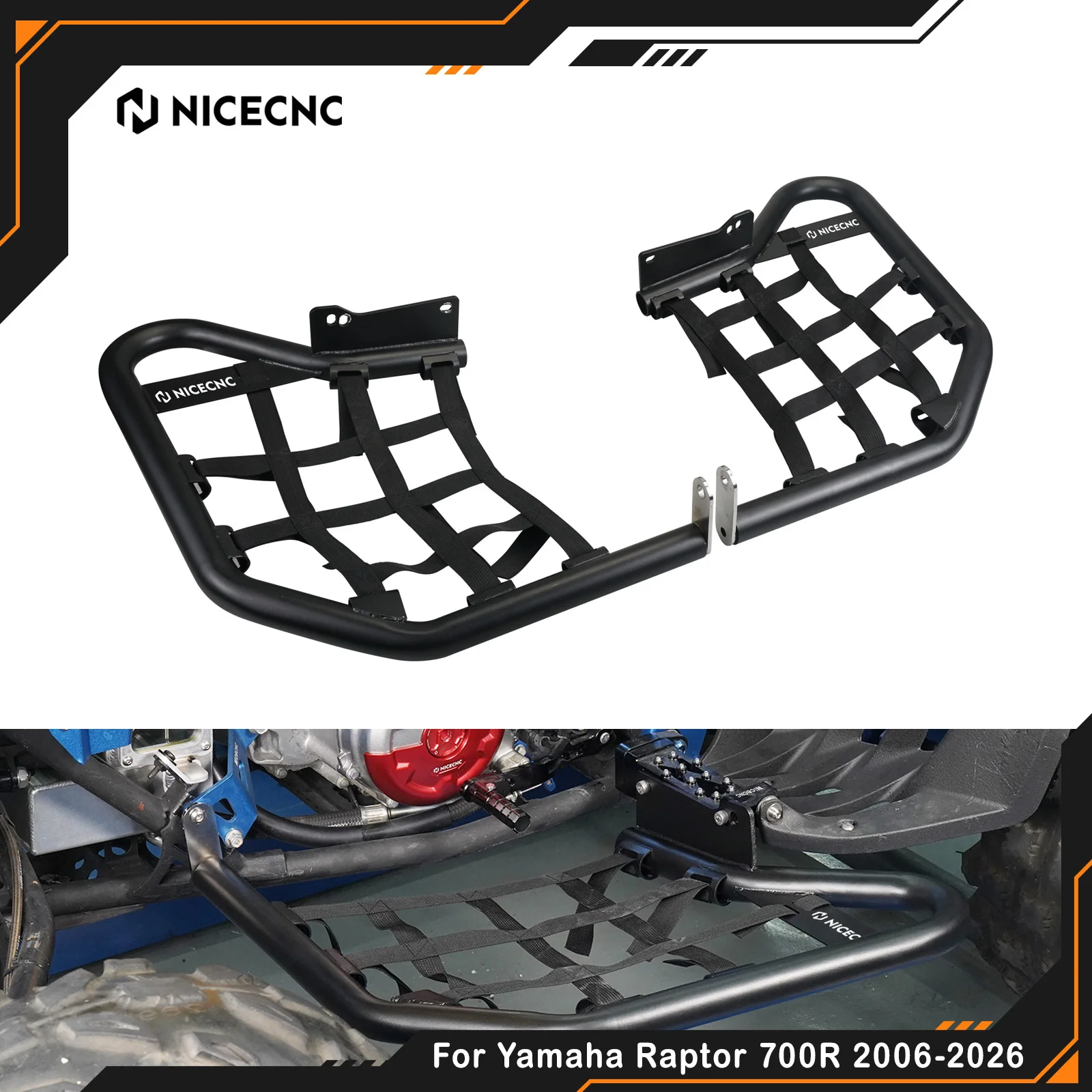 1Pair NICECNC For Yamaha Raptor 700R Nerf Bars 1-3/8" ATV Aluminum Foot Rest Pegs Side Step Bars With Mounting Hardware Kit
1Pair NICECNC For Yamaha Raptor 700R Nerf Bars 1-3/8" ATV Aluminum Foot Rest Pegs Side Step Bars With Mounting Hardware Kit