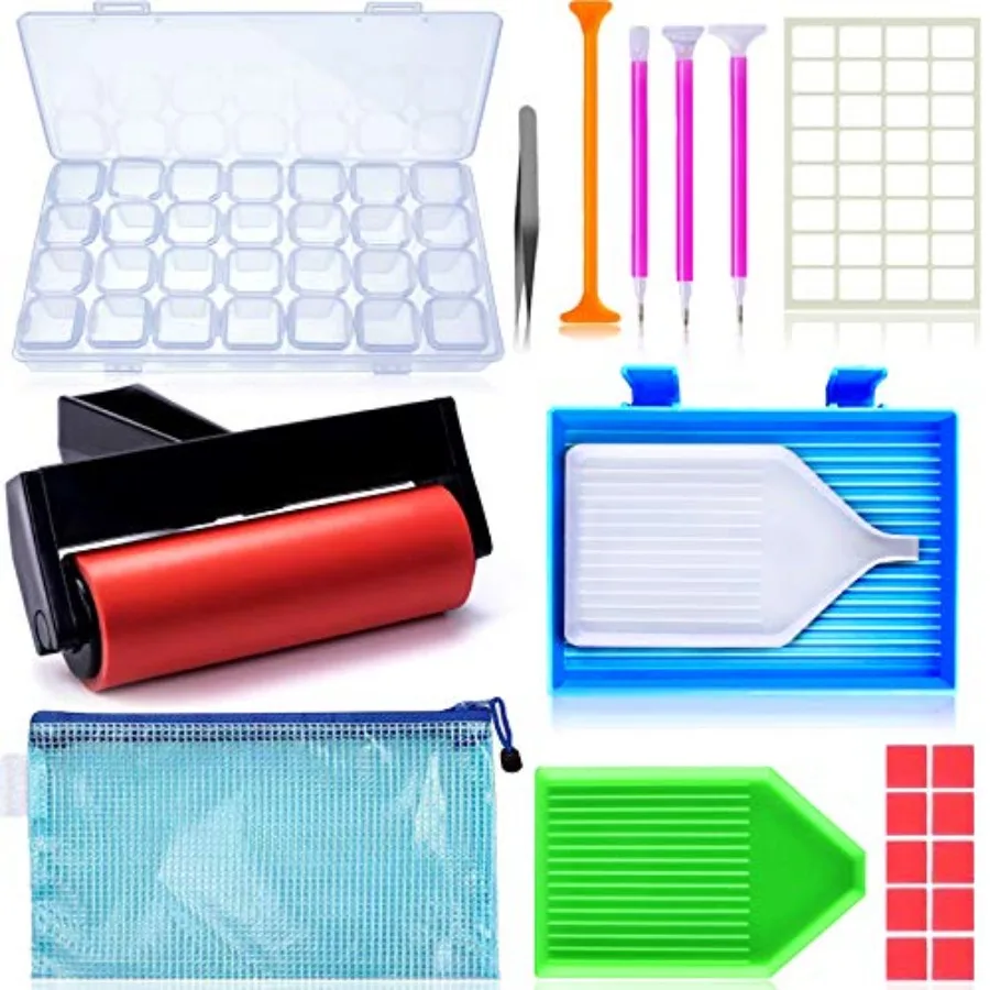22 Pieces 5D Diamonds Painting Tools and Accessories Kits with Diamond Painting Roller and Diamond Embroidery Box for Adults or
22 Pieces 5D Diamonds Painting Tools and Accessories Kits with Diamond Painting Roller and Diamond Embroidery Box for Adults or