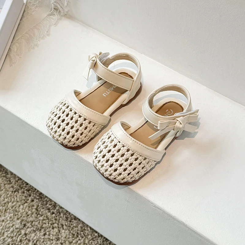 2024 Summer Baby Girls Woven Sandals Children Bow Princess Shoes Kids Barefoot Beach Shoes Soft Sole Anti Slip Infant Sandals
2024 Summer Baby Girls Woven Sandals Children Bow Princess Shoes Kids Barefoot Beach Shoes Soft Sole Anti Slip Infant Sandals