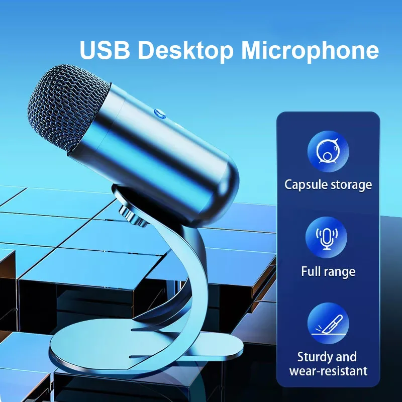 USB Wired Microphone Professional Recording Microphone Conference Gaming Mikrofon for PC Streaming Podcasts
USB Wired Microphone Professional Recording Microphone Conference Gaming Mikrofon for PC Streaming Podcasts