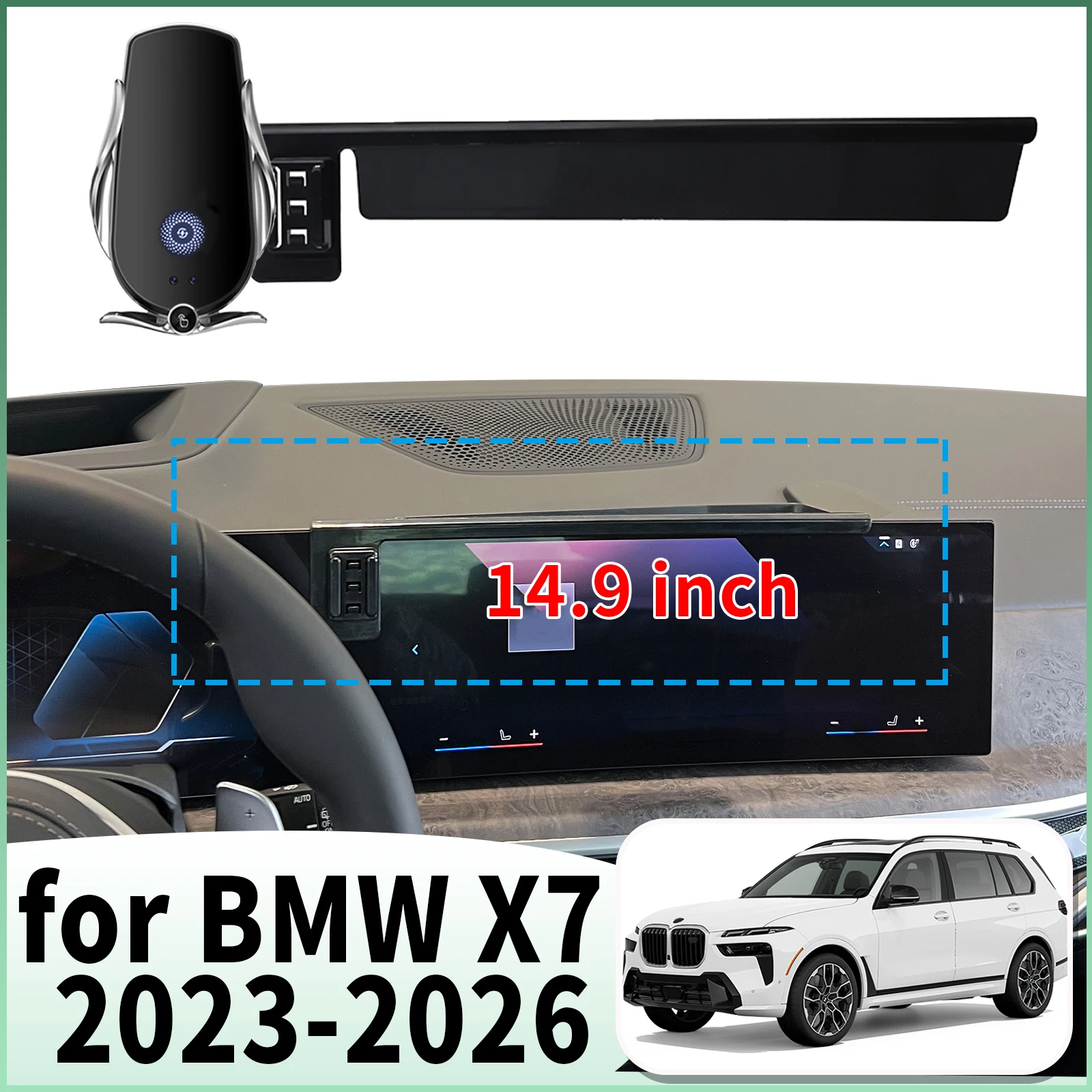 fit for BMW X7 2023 2024 2025 2026 G07 Specific Dashboard Navigation Phone Holder Mount Design Car accessoires
fit for BMW X7 2023 2024 2025 2026 G07 Specific Dashboard Navigation Phone Holder Mount Design Car accessoires