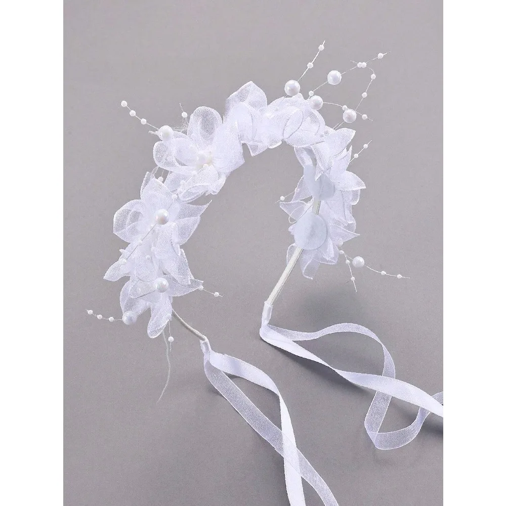1pc Flower Girl Pink Pearl Mesh Flower Headbands For Girls, Pearl Decorative Hairband, Suitable For Weddings, Birthday Parties, Important Occasions, Tassel Headband, Teen Hair Accessory Girl Stuff
1pc Flower Girl Pink Pearl Mesh Flower Headbands For Girls, Pearl Decorative Hairband, Suitable For Weddings, Birthday Parties, Important Occasions, Tassel Headband, Teen Hair Accessory Girl Stuff