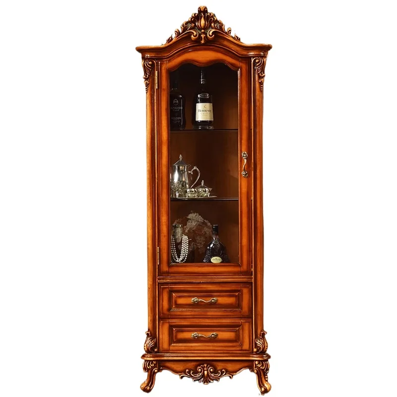 European double-door wine cabinet, solid wood high-end villa single door, double-door wine cabinet
European double-door wine cabinet, solid wood high-end villa single door, double-door wine cabinet