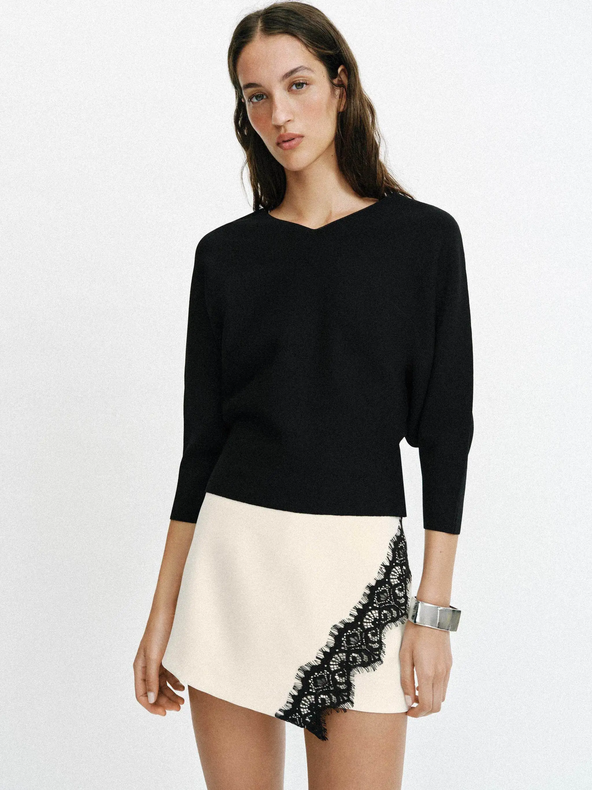 Fashionable Retro Lace Double Breasted Color Block Women's Summer New Arrival Skirt Pants ZA2026 Trendy Ladies' Ethnic Wear
Fashionable Retro Lace Double Breasted Color Block Women's Summer New Arrival Skirt Pants ZA2026 Trendy Ladies' Ethnic Wear