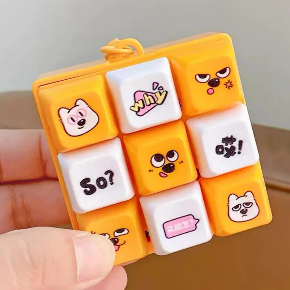 Keychain Pendant 9-button Stress Relief Toy with Metal Hanging Buckle Funny Emoticons Sound Decompression Button Key Chain
Keychain Pendant 9-button Stress Relief Toy with Metal Hanging Buckle Funny Emoticons Sound Decompression Button Key Chain