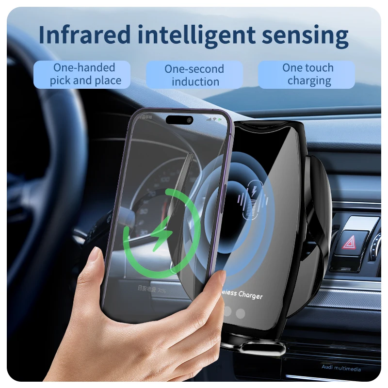2023 New Upgrade Car Phone Holder Wireless Fast Car Charger Automatic Universal For iPhone Samsung Xiaomi Huawei
2023 New Upgrade Car Phone Holder Wireless Fast Car Charger Automatic Universal For iPhone Samsung Xiaomi Huawei