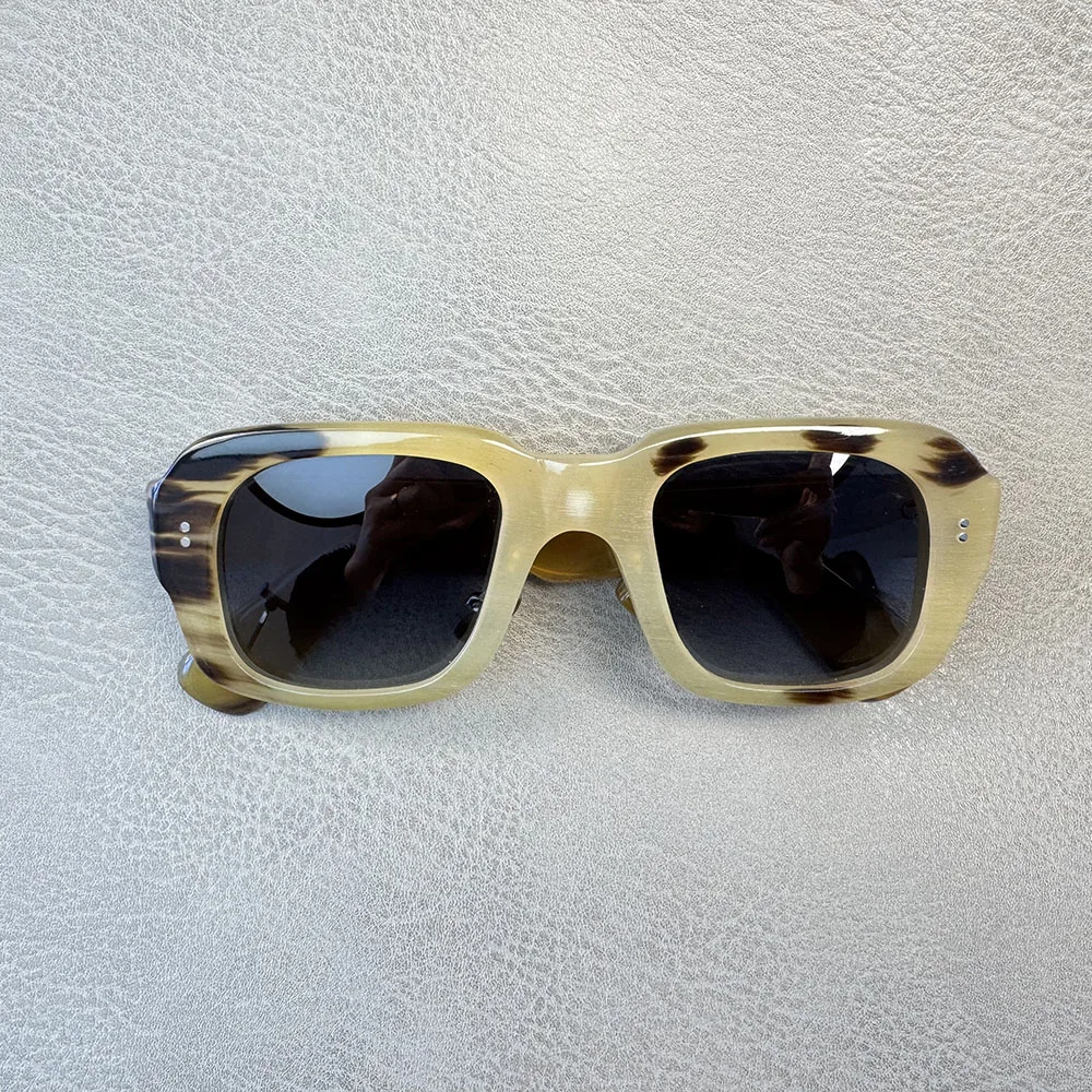 Women Sunglasses Men Unique Vintage Square Thick Polarized Handmade Honey Black Horn Man Sunglass Fashion Retro Glasses Eyewear
Women Sunglasses Men Unique Vintage Square Thick Polarized Handmade Honey Black Horn Man Sunglass Fashion Retro Glasses Eyewear