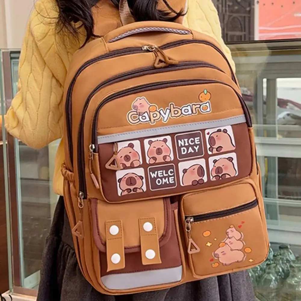 Large Capacity Schoolbag Capybara Lightweight Bookbags Alleviate Burden Waterproof Backpack School Office
Large Capacity Schoolbag Capybara Lightweight Bookbags Alleviate Burden Waterproof Backpack School Office