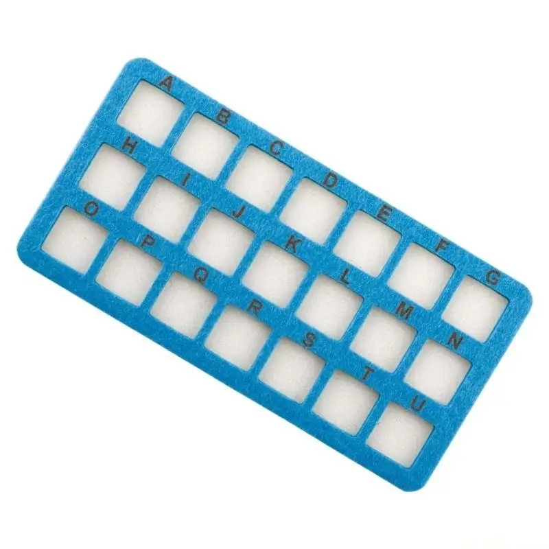 D46E Коврик для создания ювелирных изделий, 21 секция, войлочные поверхности для точного расположения бусин
D46E Коврик для создания ювелирных изделий, 21 секция, войлочные поверхности для точного расположения бусин