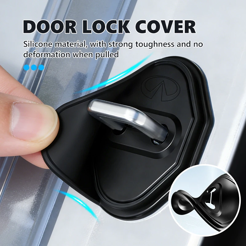 Universal Car Silicone Door Lock Anti-Collision Cover Accessories For Infiniti QX50 QX30 QX60 G25 JX35 FX35 FX37 FX50 EX35 EX25
Universal Car Silicone Door Lock Anti-Collision Cover Accessories For Infiniti QX50 QX30 QX60 G25 JX35 FX35 FX37 FX50 EX35 EX25