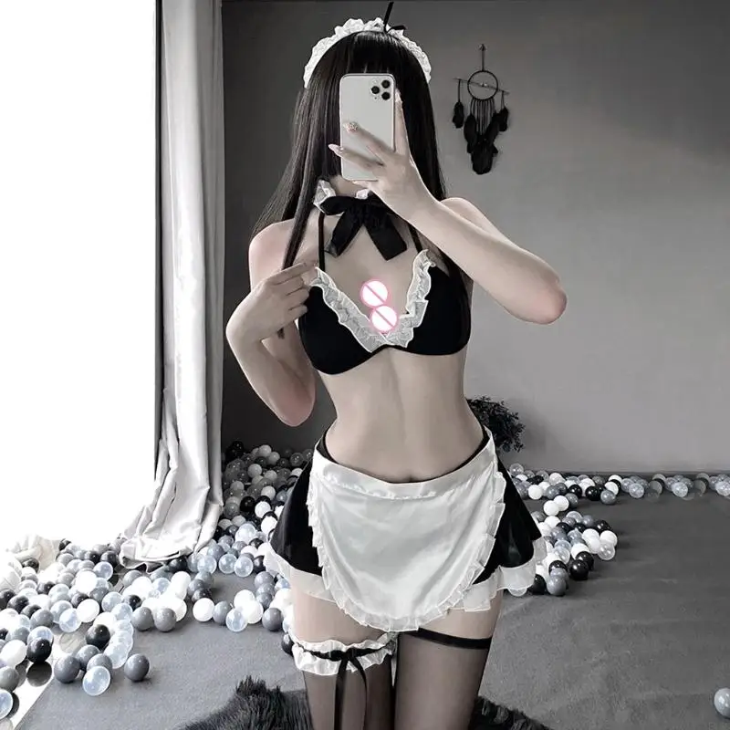 Sexy uniform, role-playing three-point maid suit, suit French maid clothing underwear apron temptation
Sexy uniform, role-playing three-point maid suit, suit French maid clothing underwear apron temptation