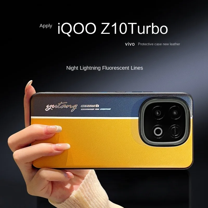 For VIVO IQOO Z10 Turbo Z10 Turbo Pro electroplated leather fluorescent color-block anti-fingerprint anti-drop phone case 
For VIVO IQOO Z10 Turbo Z10 Turbo Pro electroplated leather fluorescent color-block anti-fingerprint anti-drop phone case