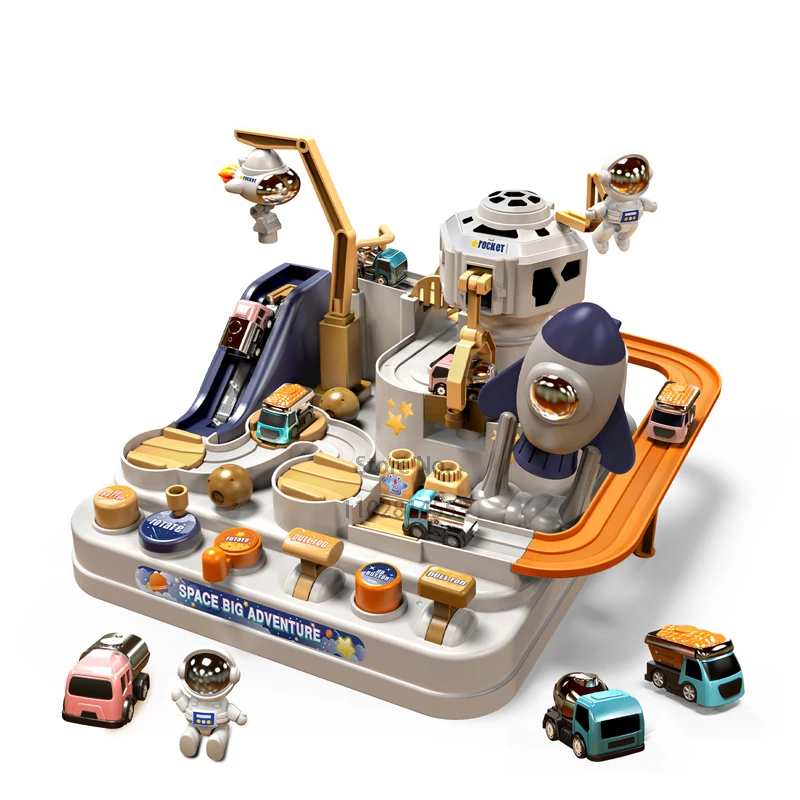 Racing Rail Car Model Children Space Aerospace Animals Educational Toys Train Track Adventure Brain Interactive Game Toy Set
Racing Rail Car Model Children Space Aerospace Animals Educational Toys Train Track Adventure Brain Interactive Game Toy Set