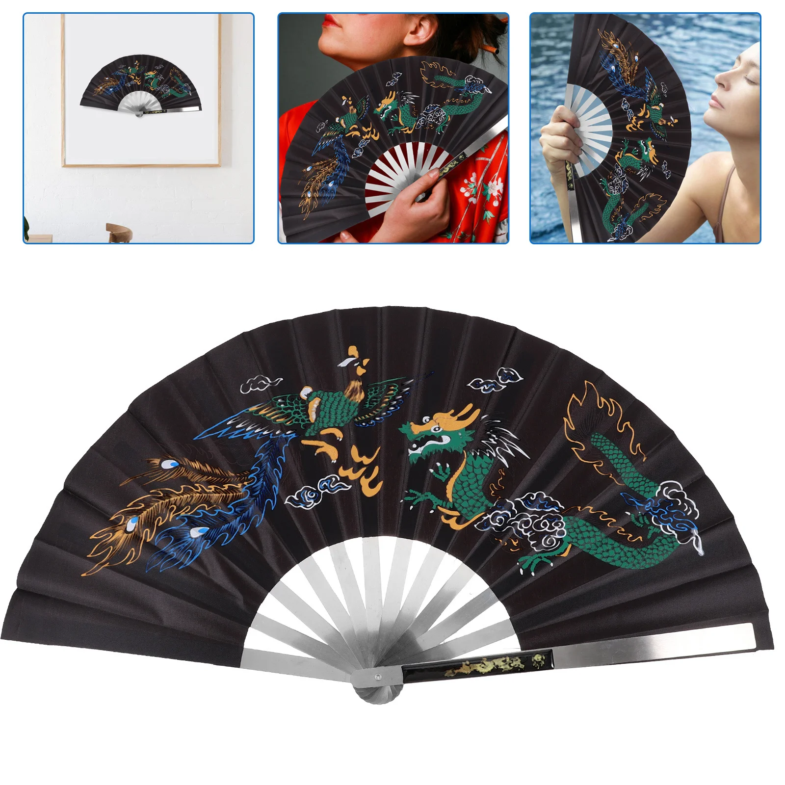 1pc Dragon Peony Vintage Folding Hand Fan For Home Decor Dance Party Gift Retro Silk Fan Decorative Art Craft
1pc Dragon Peony Vintage Folding Hand Fan For Home Decor Dance Party Gift Retro Silk Fan Decorative Art Craft
