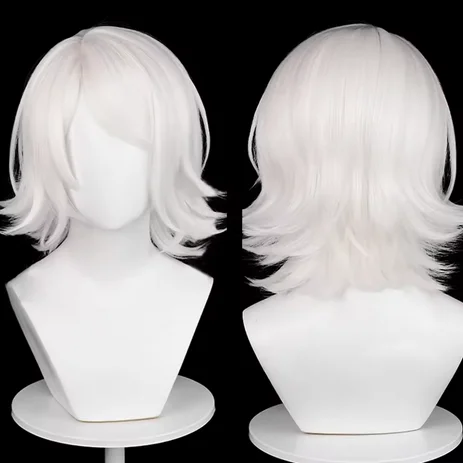 Short Straight White Synthetic Anime Cosplay Wig with Bangs Fluffy Game Men Heat Resistant Wig for Daily PartyV
Short Straight White Synthetic Anime Cosplay Wig with Bangs Fluffy Game Men Heat Resistant Wig for Daily PartyV