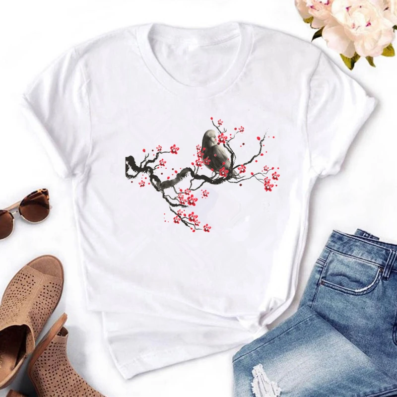 Women's Chinese Style Print T-Shirt, Short Sleeve, O-Neck, Casual, Harajuku, NEW Tops, Simple Pullover, Women's Fashion
Women's Chinese Style Print T-Shirt, Short Sleeve, O-Neck, Casual, Harajuku, NEW Tops, Simple Pullover, Women's Fashion