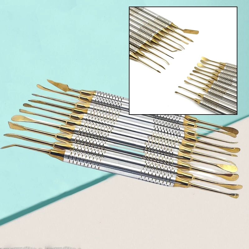 Набор из 10 зубоврачебных инструментов для периостального элеватора, нержавеющая сталь, разделитель периоста для имплантатов, хирургический стоматологический инструмент
Набор из 10 зубоврачебных инструментов для периостального элеватора, нержавеющая сталь, разделитель периоста для имплантатов, хирургический стоматологический инструмент