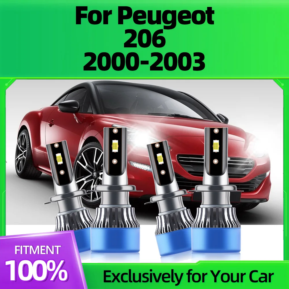 2/4Pcs 20000LM Car Light Lamps 6000K LED Headlight Bulbs With Fast Speed Cooling Fan 12V For Peugeot 206 2000 2001 2002 2003
2/4Pcs 20000LM Car Light Lamps 6000K LED Headlight Bulbs With Fast Speed Cooling Fan 12V For Peugeot 206 2000 2001 2002 2003