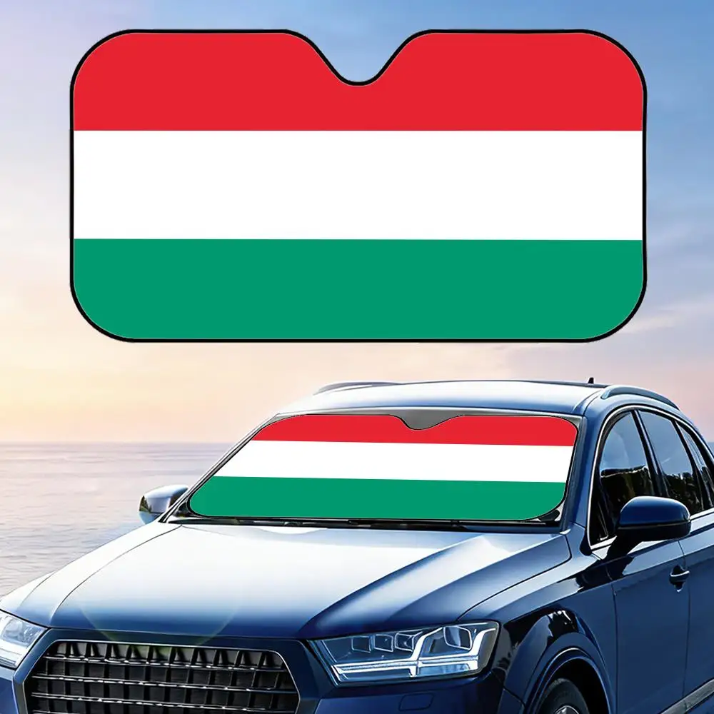 Hungary Flag Sun Visor Reusable Aluminum Foil UV Protector Heat Three-layer Insulation Windshield Sunshades
Hungary Flag Sun Visor Reusable Aluminum Foil UV Protector Heat Three-layer Insulation Windshield Sunshades