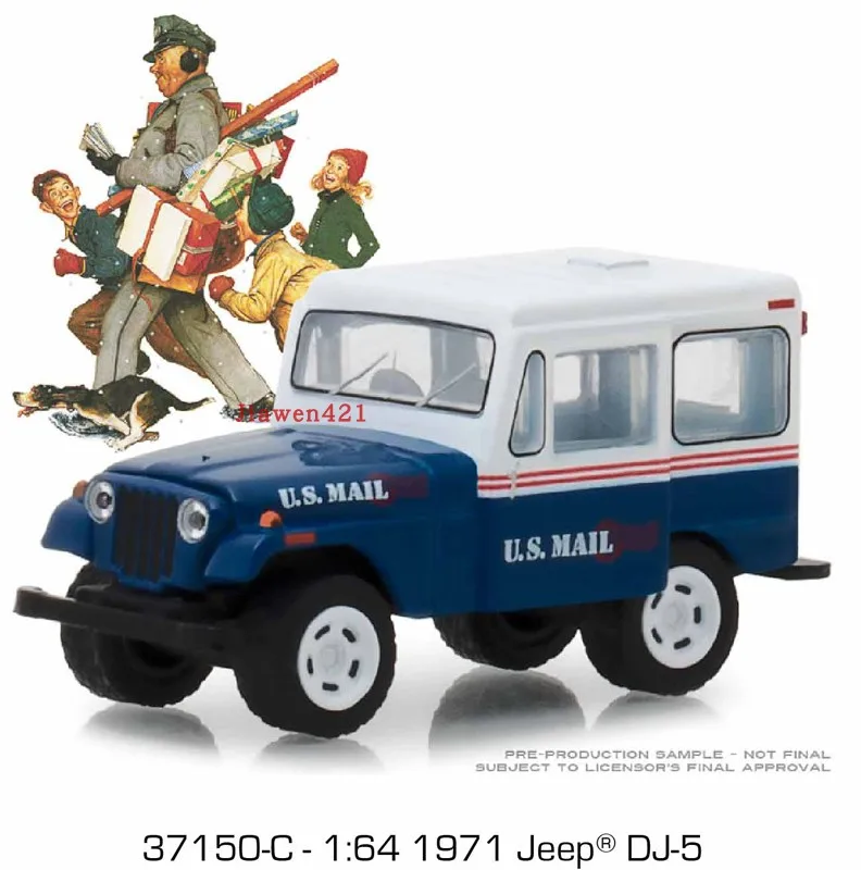 GreenLight 1:64 1971 Jeep DJ-5 - US Mail Alloy Model Collectible Decoration Gift
GreenLight 1:64 1971 Jeep DJ-5 - US Mail Alloy Model Collectible Decoration Gift