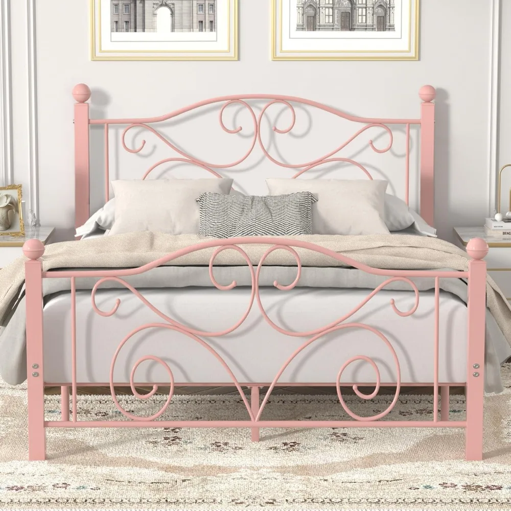 Full Size Bed Frame with Headboard and Footboard, Heavy Duty Metal Slat Support, Platform Mattress Foundation, No Box Spring Ne
Full Size Bed Frame with Headboard and Footboard, Heavy Duty Metal Slat Support, Platform Mattress Foundation, No Box Spring Ne