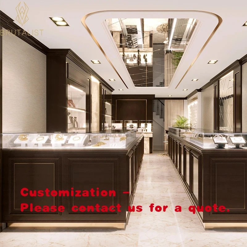 custom.Custom Luxury Wooden Jewelry Counter with LED Lighting Glass Showcase BRUTALIST SW-12 Jewellery Shops and Malls
custom.Custom Luxury Wooden Jewelry Counter with LED Lighting Glass Showcase BRUTALIST SW-12 Jewellery Shops and Malls