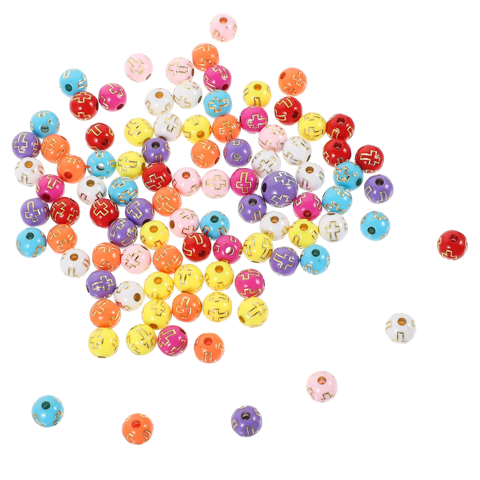500 Pcs Acrylic Beads Crafts Accessories Cross Pattern Spacer Small Hole DIY Bead Making Bracelet Earring Jewelry H made Decor
500 Pcs Acrylic Beads Crafts Accessories Cross Pattern Spacer Small Hole DIY Bead Making Bracelet Earring Jewelry H made Decor