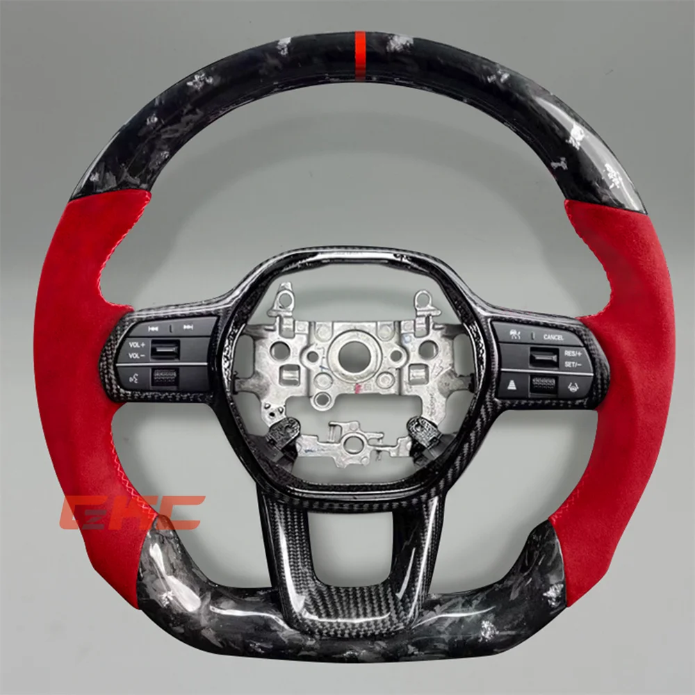 Customized Black forged Carbon Fiber red strip Steering Wheel for 2022 2023 2024 2025 Honda civic
Customized Black forged Carbon Fiber red strip Steering Wheel for 2022 2023 2024 2025 Honda civic