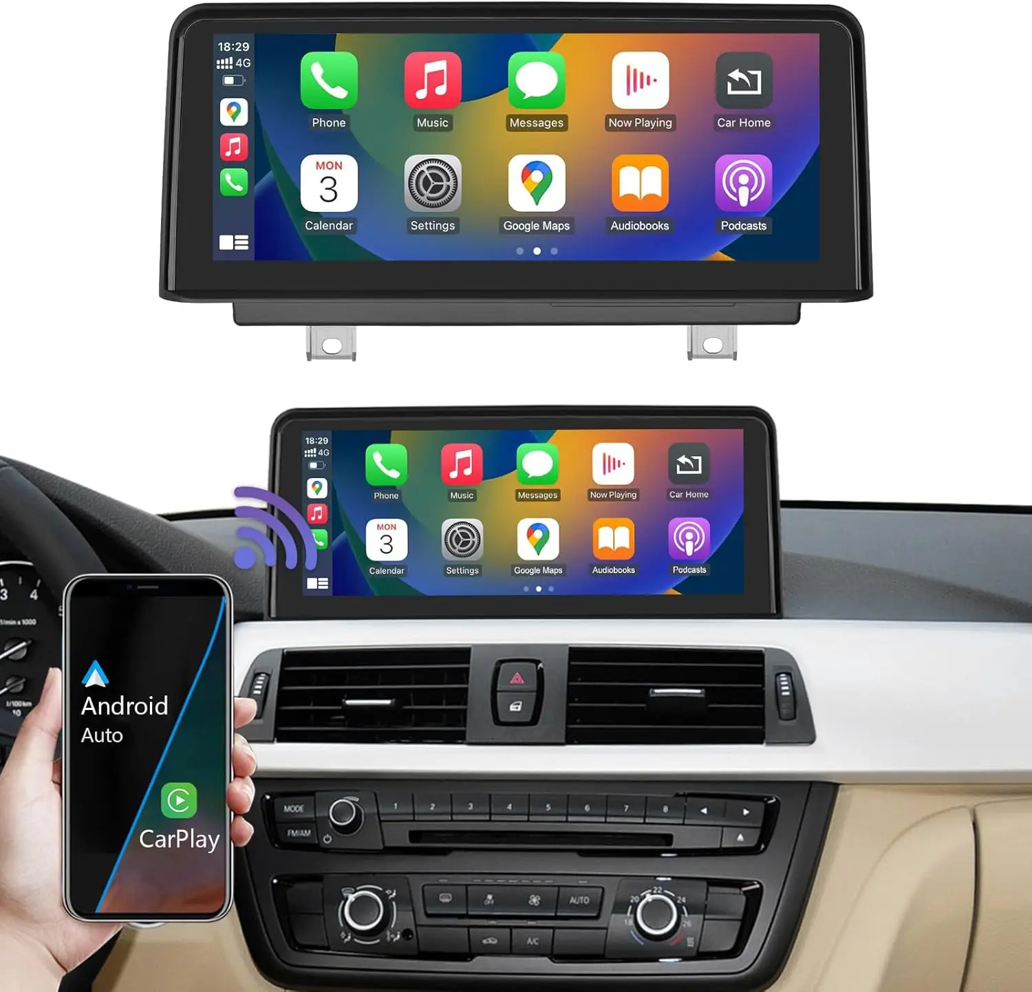 10.25 Inch Touchscreen Wireless CarPlay Android Auto for BMW 3/4 Series F30/F31/F32/F33/F34/F36 2012-2015 Years with NBT System,
10.25 Inch Touchscreen Wireless CarPlay Android Auto for BMW 3/4 Series F30/F31/F32/F33/F34/F36 2012-2015 Years with NBT System,
