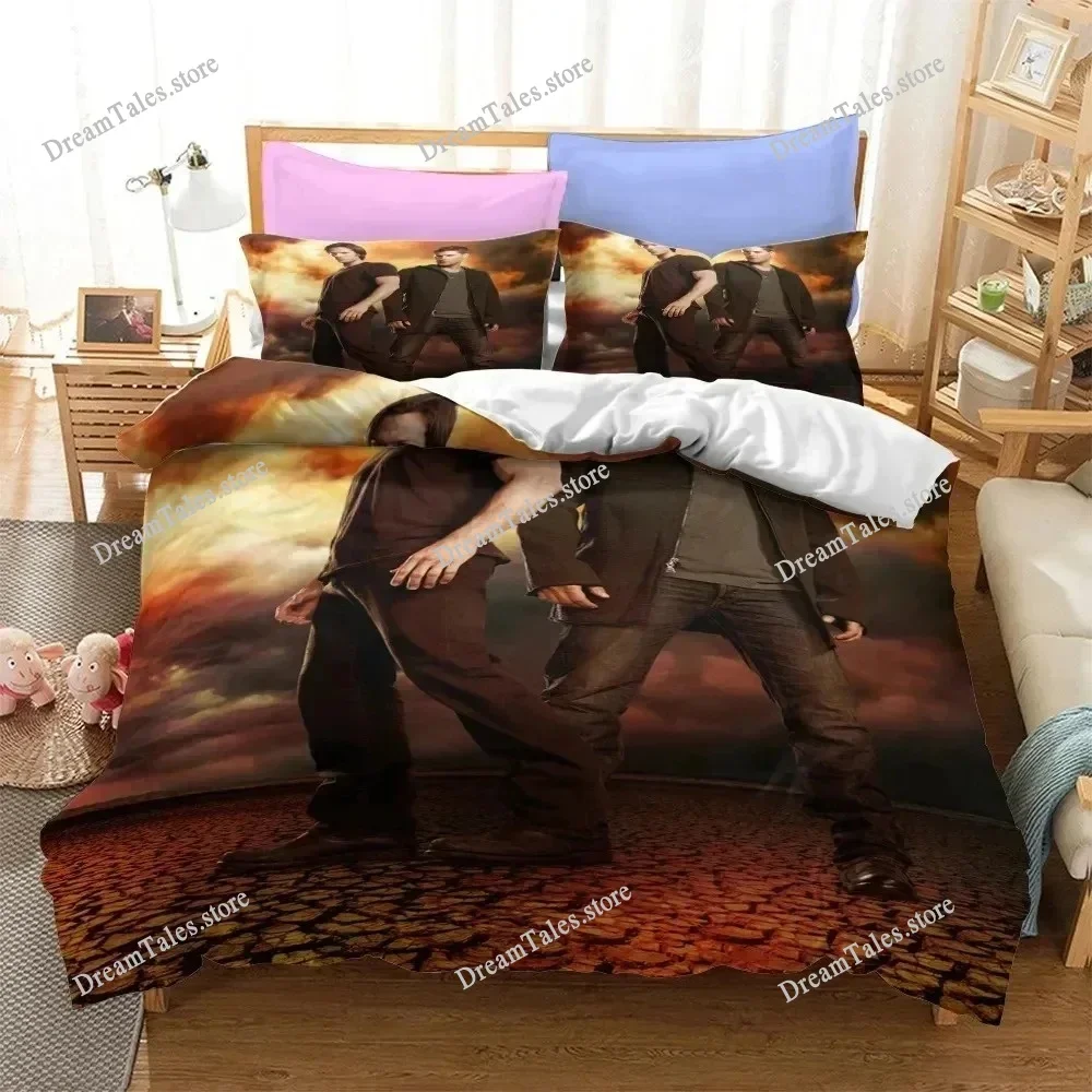 Popular TV Show Supernatural Bedding Set Comforter 3D Print Fashion Duvet Cover Set Home Textile Decor Queen King Single Size369
Popular TV Show Supernatural Bedding Set Comforter 3D Print Fashion Duvet Cover Set Home Textile Decor Queen King Single Size369
