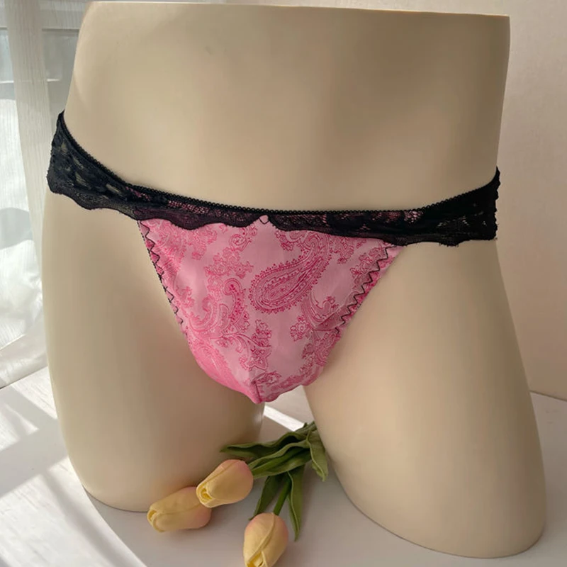 Man's Sexy Satin Floral Lace See Through Briefs Sissy Low Waist Panties BF Live Show Dance Costumes DJ Club
Man's Sexy Satin Floral Lace See Through Briefs Sissy Low Waist Panties BF Live Show Dance Costumes DJ Club